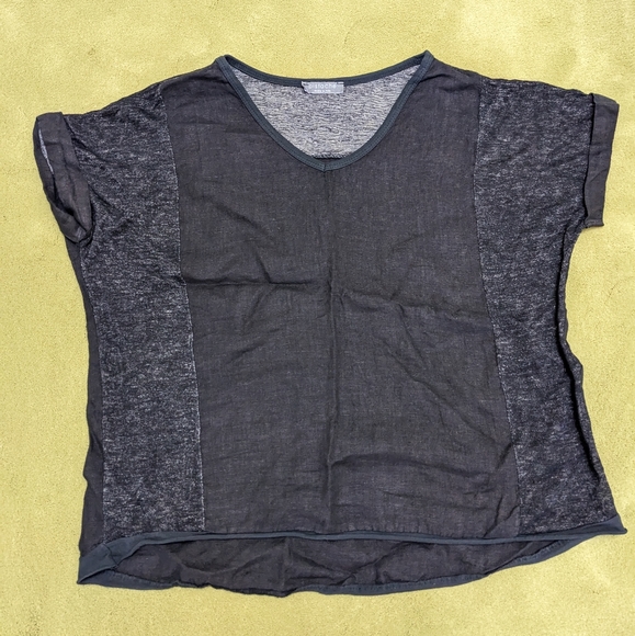 Pistache 100% Linen Top - Picture 1 of 4